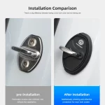 4Pcs 실리콘 자동차 도어 잠금 커버 충격 흡수 장치 액세서리 VW GTI 폴로 골프 Passat Tiguan Arteon Touareg CC Taigo Caddy Je - 이미지 2