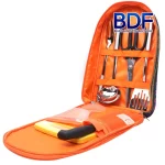 청룡조구 캠핑 키친툴 7종 세트 야외 조리 도구 주방 취사 케이스 등산 식기 칼 가위 - 이미지 3