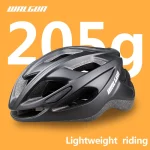 WALGUN 초경량 205g 자전거 헬멧 도로 자전거 헬멧 승마 장비 일체형 남여 스쿠터 경량 헬멧
