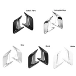 탄소 섬유 범용 자동차 상어 힙 펜더 사이드 공기 흐름 배출구 환기 장식 스티커 트림 커버 데칼 자동차 스타일링 - 이미지 5