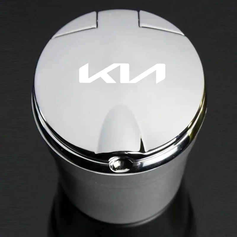 kf-S92181afc9c9b4520bd4a30d59f00fee7D LED 조명이 있는 자동차 재떨이 다기능 자동차 용품 KIA KN K3 K5 스포티지 리오 소렌토 피칸토 씨드 RIO 2 3 4 액세서리 - 이미지 1