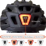 PJT 사이클링 헬멧 남녀공용, LED 라이트 헬멧, 도로 산악 자전거 헬멧, 초경량 충전식 자전거 헬멧 - 이미지 5