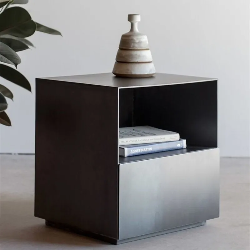 kf-S999be3ffbaa747bbb20cc6502a9ff70ez 이탈리아 미니멀리스트 하이 엔드 나이트 스탠드 침대 옆 테이블 침실 가구 침실 Muebles 용 서랍장 - 이미지 1