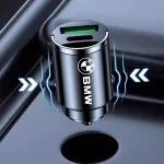 100W 차량용 충전기 라이터 PD 고속 충전 미니 차량용 휴대폰 충전기 (BMW E46 E39 E90 E60 E36 F30 E34 X5 E53 E30 E87 M3 M4 M5 X6 용) - 이미지 2