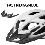 X-TIGER 사이클링 헬멧 남자 여자 LED 라이트 헬멧 도로 산악 스포츠 자전거 헬멧 자전거 헬멧 브림 디자인으로 충전식 - 이미지 4