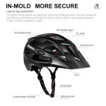 문로드 산악 자전거 헬멧, 성인 및 청소년을 위한 경량 MTB 사이클링, 조정 가능한 야외 레이싱, 자전거 헬멧 타기 - 이미지 4