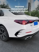 메르세데스-벤츠 W214 E-클래스 스포츠 버전용, 리어 윈드 나이프 개조 리어 바 브라이트 블랙 블레이드 자동차 스티커 외장 트림 - 이미지 3