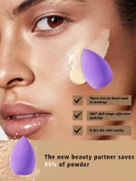 3/20/60Pcs 휴대용 재사용 가능한 워터 드롭 모양 미니 블렌더 스폰지 뷰티 화장품 파운데이션 화장품 스폰지 메이크업 블렌더 - 이미지 3