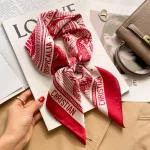 새로운 70cm 식물 인쇄 실크 스카프 여성 시뮬레이션 실크 우아하고 다양한 모자를 쓰고 있죠 가방 의류 및 액세서리 스퀘어 스카프 - 이미지 5