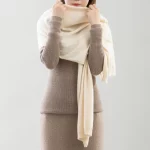 고급스러운 미니멀리스트 스타일, 가을 겨울용 100% 순수 캐시미어 스카프, 남녀 공용 12가지 별자리 디자인 신상 스카프 - 이미지 5