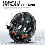 문로드 산악 자전거 헬멧, 성인 및 청소년을 위한 경량 MTB 사이클링, 조정 가능한 야외 레이싱, 자전거 헬멧 타기 - 이미지 6