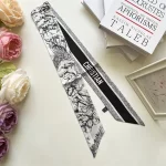 프랑스 스타일 긴 실크 스카프 여성 가방 핸들 넥타이 셔츠 칼라 보우 헤어 밴드 우아한 액세서리 다목적 유행 스카프 - 이미지 4