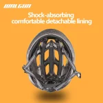 WALGUN 초경량 205g 자전거 헬멧 도로 자전거 헬멧 승마 장비 일체형 남여 스쿠터 경량 헬멧 - 이미지 4