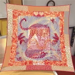 새로운 하와이 90*90CM 능 직물 스카프 Shawls 여름 패션 브랜드 비치 선 스크린 실크 스카프 인쇄 사각형 머리띠 Bandannas - 이미지 6