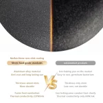 BISINNA 야외 바베큐 그릴 팬, 논스틱 스토브탑 베이킹 트레이, 한국 로스티그 그릴 플레이트, 캠핑 장비, 34cm - 이미지 3