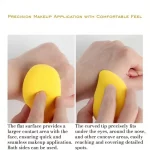 12/2pcs 망고 모양 소프트 메이크업 스펀지 페이스 뷰티 코스메틱 파우더 퍼프 파운데이션 컨실러 크림 메이크업 블렌더 도구 - 이미지 4