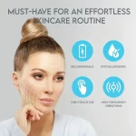 피부 스크레이퍼 모공 진동 청소 얼굴 딥 클리닝 기계 여성과 남성 미용 기기 화이트 선물에 적합 - 이미지 2