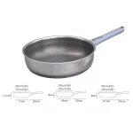 야외 304 스테인레스 스틸 비 스틱 팬 핸들 분리형 프라이팬 휴대용 접이식 캠핑 냄비 조리기구 식기 - 이미지 4