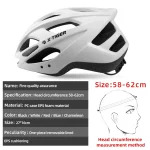 X-TIGER 사이클링 헬멧 남자 여자 LED 라이트 헬멧 도로 산악 스포츠 자전거 헬멧 자전거 헬멧 브림 디자인으로 충전식 - 이미지 6