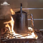 캠핑문 스테인리스 대용량 핸드 브루드 커피포트 캠핑용 차 만들기 주전자 가정용 주방용품 - 이미지 2