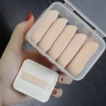 휴대용 파운데이션 파우더 퍼프, 물방울 모양 뷰티 메이크업 스폰지, 믹서기 여행 여성 메이크업 도구, 5 개 - 이미지 4