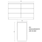 모던 북유럽 스타일 화이트 원목 서랍장, 넉넉한 수납 공간과 견고한 내구성으로 침실 가구에 적합합니다. - 이미지 3