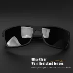 2025 새로운 사각형 프레임 편광 선글라스 고품질 스프링 경첩 휴가 운전 낚시 UV P를위한 여러 가지 빛깔의 코팅 렌즈 - 이미지 4