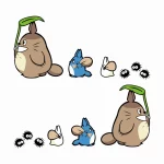 토토로 자동차 스티커 흠집 커버 커버 배터리 오토바이 헬멧 송아지 전기 자동차 장식 스티커 - 이미지 6