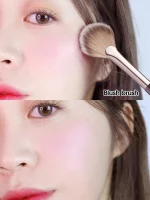 파우더 블러셔 고광택 브러쉬, 부드러운 모발, 파우더 없음, 메이크업 적용 용이, 초보자 파우더 블러셔 메이크업 브러쉬, 미용 도구 - 이미지 2