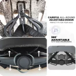 PJT 태양 고글 바이저와 새로운 LED 자전거 헬멧 충전식 LED 남자 자전거 헬멧 선글라스 쉴드 도로 MTB 사이클링 헬멧 - 이미지 6