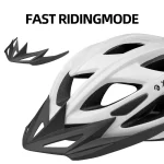 X-TIGER 사이클링 헬멧 남자 여자 LED 라이트 헬멧 도로 산악 자전거 헬멧 자전거 헬멧 충전식 브림 디자인 헬멧 - 이미지 5