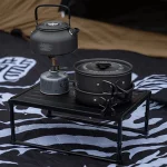 WELLHIKE 캠핑 조리기구 세트, 물 주전자 포함, 휴대용 캠핑 스토브 식기 냄비, 야외 낚시 캠핑 주방 용품 - 이미지 2