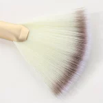 1pc 팬 모양의 하이라이트 브러쉬 컨투어 브러쉬 블렌딩 형광펜 메이크업 브러쉬 페이스 루스 파우더 브러쉬 화장품 뷰티 도구 - 이미지 2