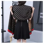 새로운 양면 스카프 캐시미어 패션 여성 가을, 겨울 방풍 따뜻한 두꺼운 캐시미어 목도리 머리 스카프 - 이미지 5