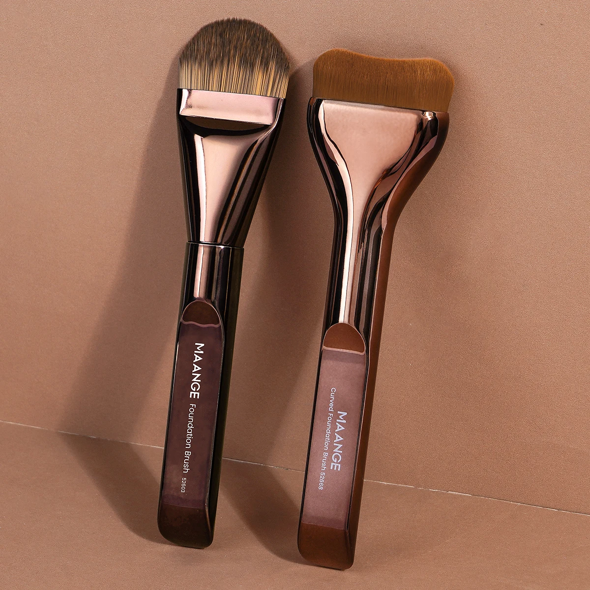 kf-Sfcf9548c5e57416ea34f661f51abd7d0J MAANGE 2pcs 파운데이션 메이크업 브러쉬 세트 리퀴드 크림 화장품 블렌딩 뷰티 도구 프리미엄 선물을위한 울트라 씬 탑 마스크 브러쉬 - 이미지 1