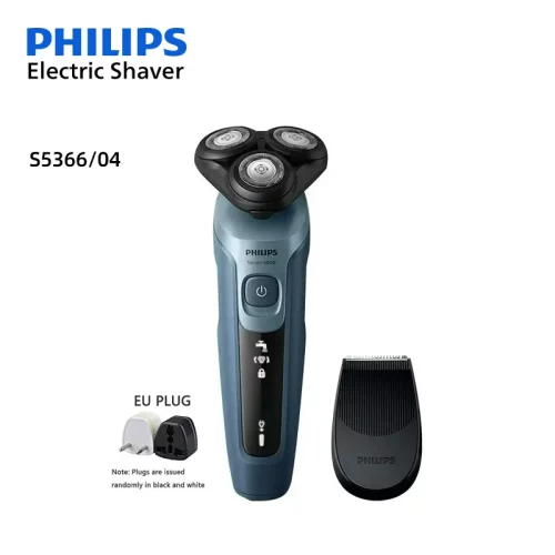 필립스 새로운 S5366 전기 면도기(구레나룻 트리머 포함) 전체 수염 전단 플래시 충전 빠른 면도 S5166 남성용 그루밍 면도기