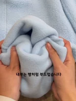 보컬베이비 두꺼운 양면 플리스 드로스트링 스트레이트 레그 투웨이 스웨트팬츠 여성 캐주얼 하이웨이스트 겨울 바지 - 이미지 4