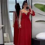 맞춤형 절묘한 연인 이브닝 드레스 풀 슬리브 라인스톤 구슬 장식 댄스 파티 드레스 a 라인 롱 파티 드레스 - 이미지 6