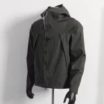 유니섹스 아웃도어 스포츠 봄 가을 소프트 쉘 방풍 재킷 방수 커플 쉘 재킷 긴 소매 후드 코트 - 이미지 2