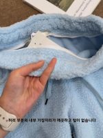 보컬베이비 두꺼운 양면 플리스 드로스트링 스트레이트 레그 투웨이 스웨트팬츠 여성 캐주얼 하이웨이스트 겨울 바지 - 이미지 3