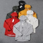 유니섹스 아웃도어 스포츠 봄 가을 소프트 쉘 방풍 재킷 방수 커플 쉘 재킷 긴 소매 후드 코트 - 이미지 4