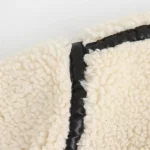 RARF 인조 모피 효과 오토바이 재킷, 모피 통합 코트, 유럽 및 미국 스타일, 2024 가을 신상 - 이미지 5