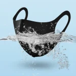 연예인 공항패션검정 마스크 폴리에스테르 - 이미지 2