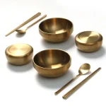 퀸메이드 라온 스테인레스 티타늄 반상기 그릇 세트 2인 10P - 이미지 2