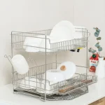 레토 올스텐 식기건조대 2단 물빠짐 주방 설거지 그릇 건조대 LKD-S02 - 이미지 2