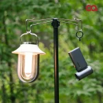 오아 듀얼 랜턴 걸이 캠핑 조명 스탠드 접이식 캠핑등 램프 거치대 - 이미지 2