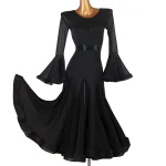 여자 긴 드레스 드레스 라인 댄스 의상의 새로운 신제품 의상 볼룸 현대 무용 플라멩코 의류 왈츠 0127 - 이미지 6