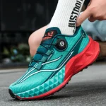 2025년 신상 소프트 솔 야외 캐주얼 스포츠 신발 회전 버클 카본 플레이트 및 팝콘 아웃솔 남성용 러닝화 35-44