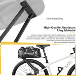 NEWBOLER 알루미늄 합금 자전거 짐받이 20L 비밀번호 잠금 자전거 여행용 MTB 및 그래블 바이크 자전거 랙 선반 - 이미지 4