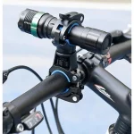 1개 360 ° 자전거 손전등 홀더 U 자형 헤드 라이트 고정 브래킷 이중 고정 야외 사이클링 필수 실용 도구 - 이미지 3